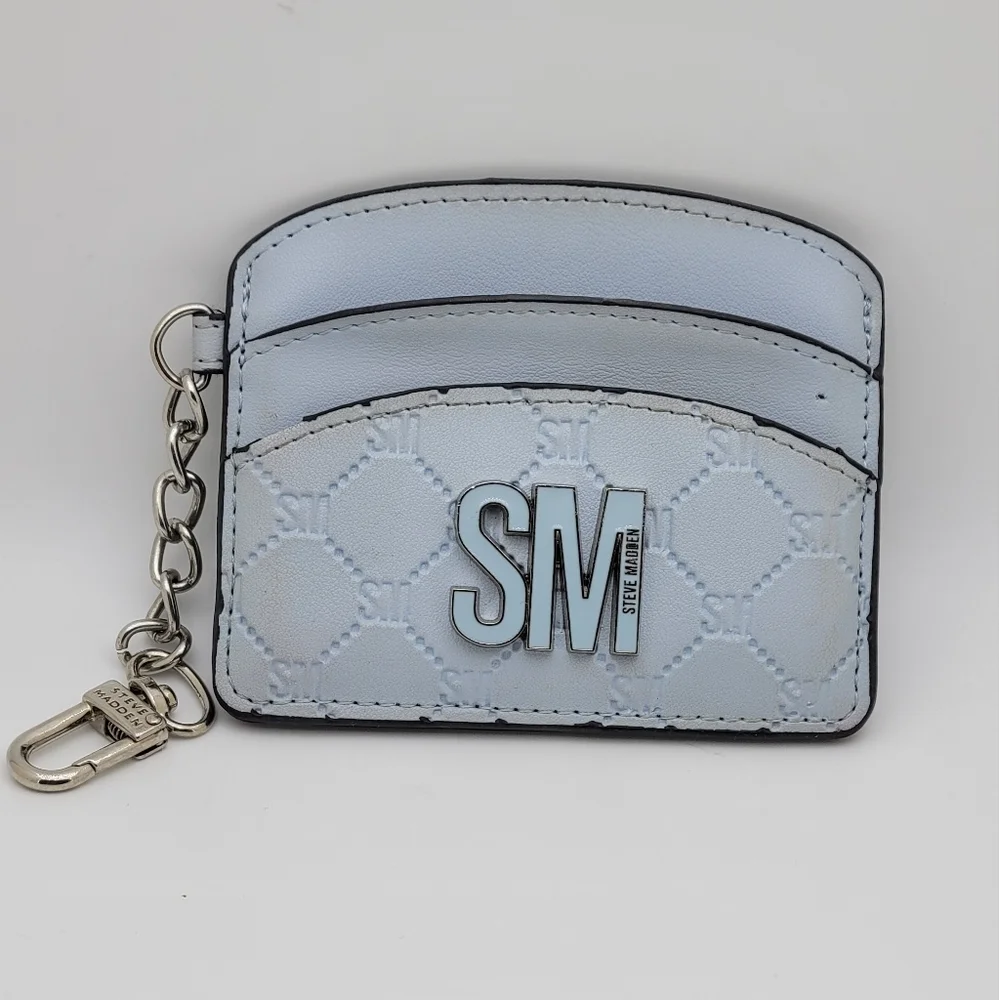Steve Madden Light Blue Card Holder